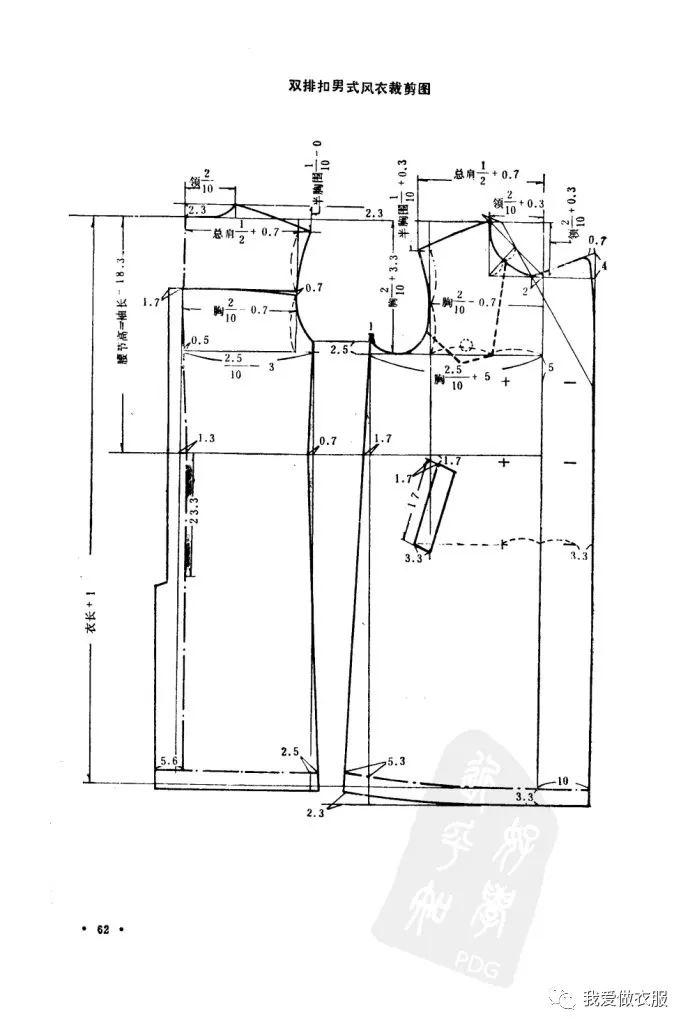 风衣裁剪_风衣裁剪图纸