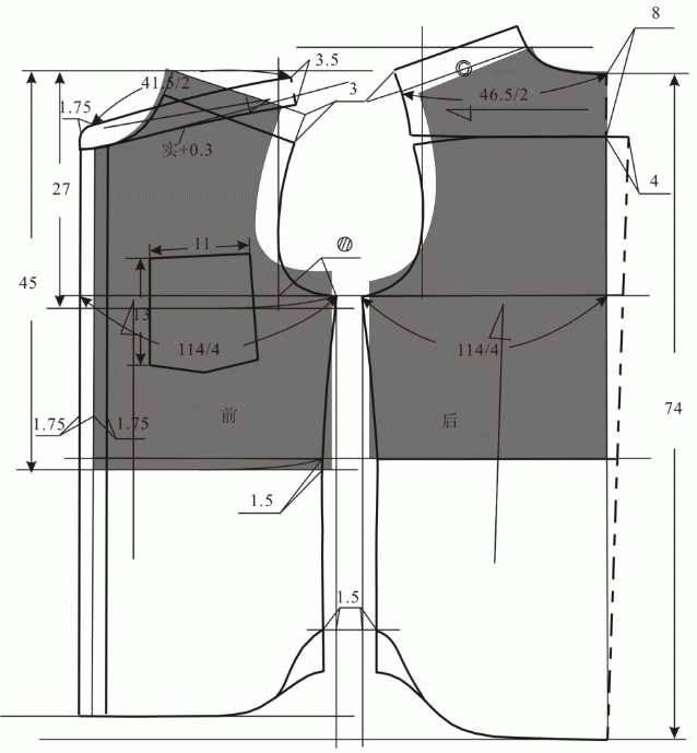 男装结构设计(上):风衣,衬衫,中山装