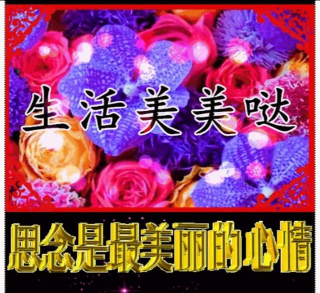 愿你心情 像花儿一样美丽动人 愿你生活 像彩虹一样色彩斑斓!