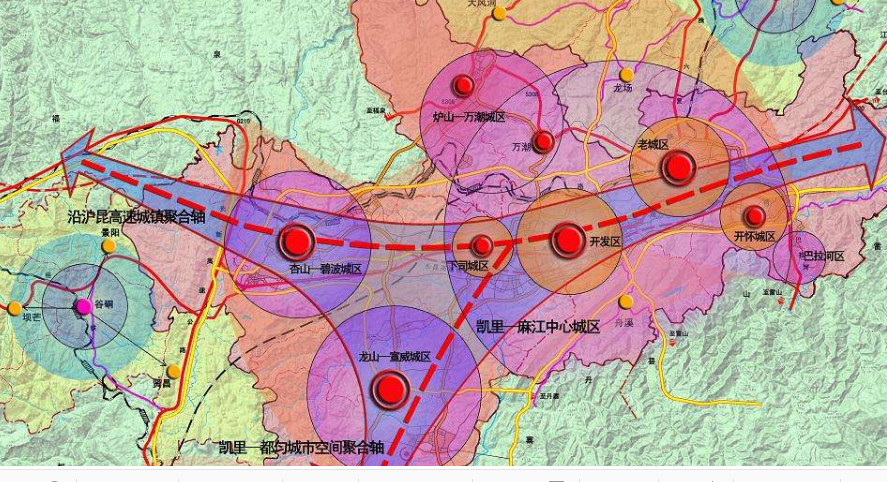 凯里城市规划地图9,都匀:向东扩展,打造匀东新城都匀是贵州城市面积最