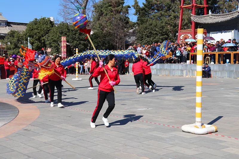 巍山 大年初二看"甩龙,十三彩龙舞新春!_庙街