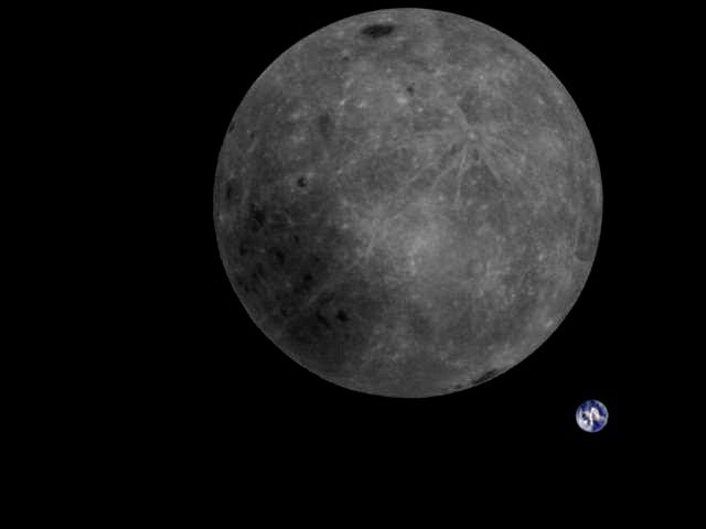 龙江2号传回月球背面全景照片：与地球同框