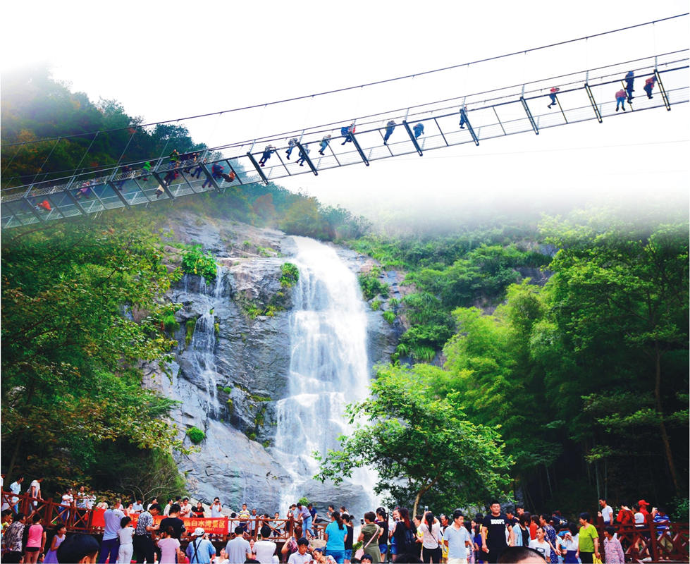 潜山市白水湾景区迎来2019年春节旅游高峰