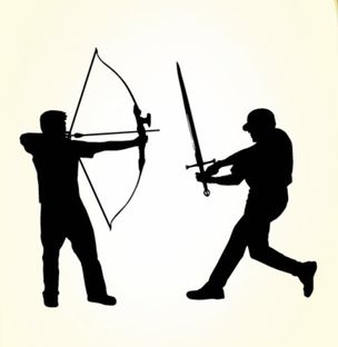 刀 箭 人猜成语是什么成语_看图猜成语 一个拿剑的人和一个拿箭的人成语(2)