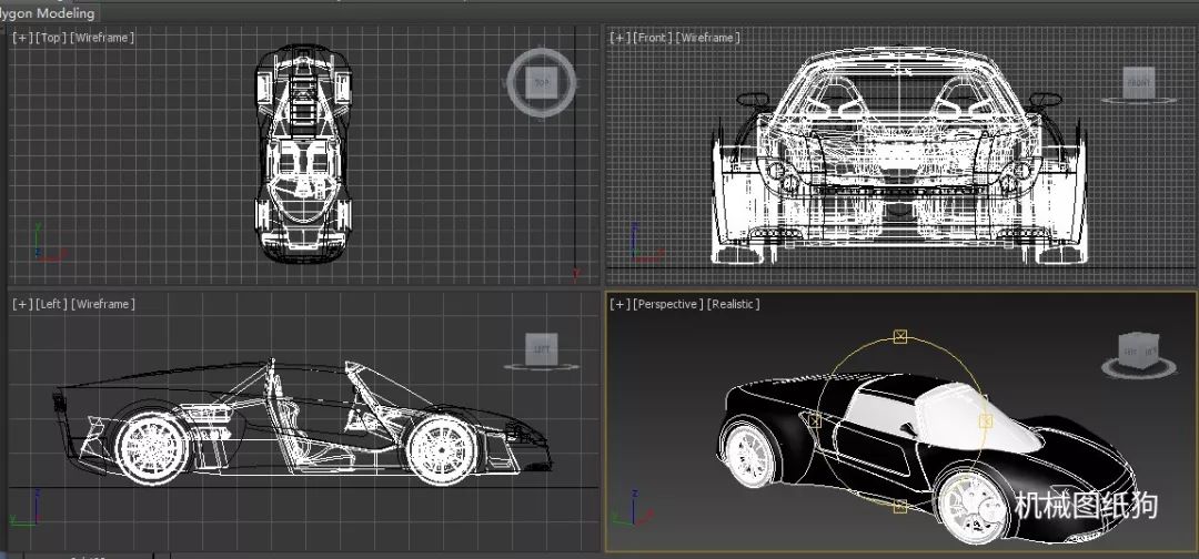 【汽车轿车】orca跑车模型3d图纸 stp格式 豪车三维建模