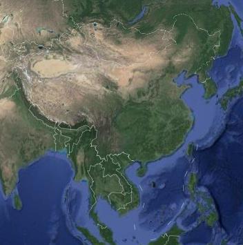 先上图: 中国卫星地图