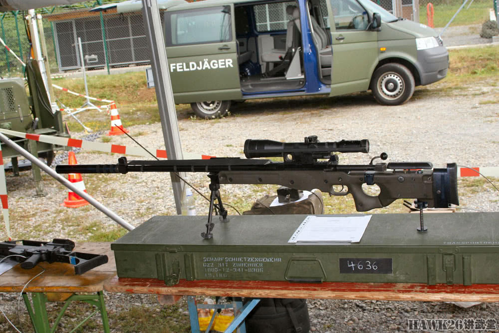 原创德国联邦国防军升级g22狙击步枪提升模块化更换瞄准镜