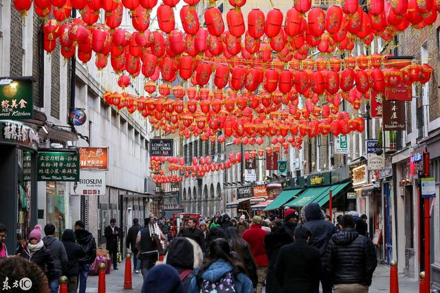 英国伦敦中国城洋溢着新春的喜庆--金猪到来,庆祝活动