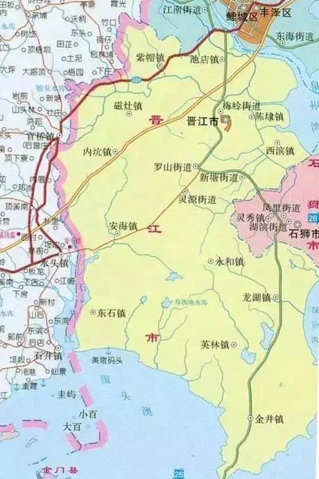 晋江市地图高清