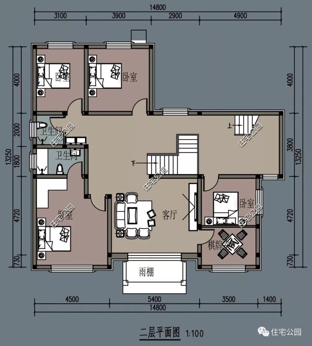 精选图库:20套带封闭式车库住宅户型_设计