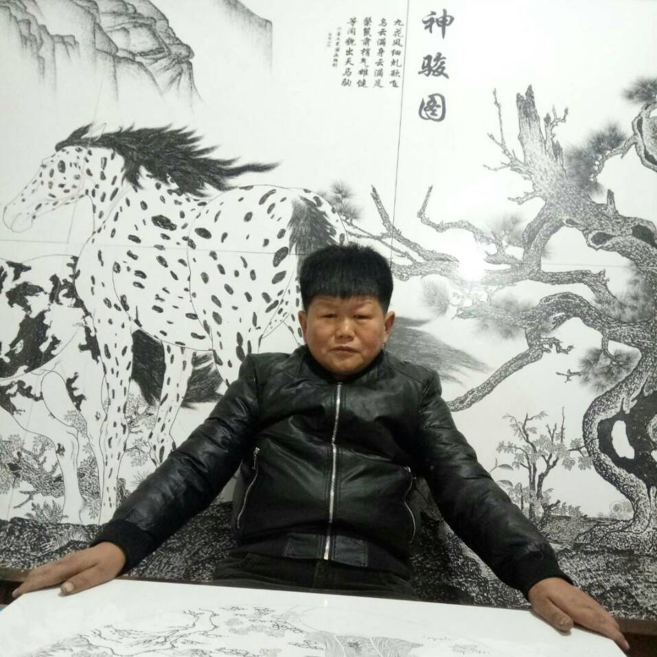 著名雕刻技艺传承人张宝山国画作品欣赏