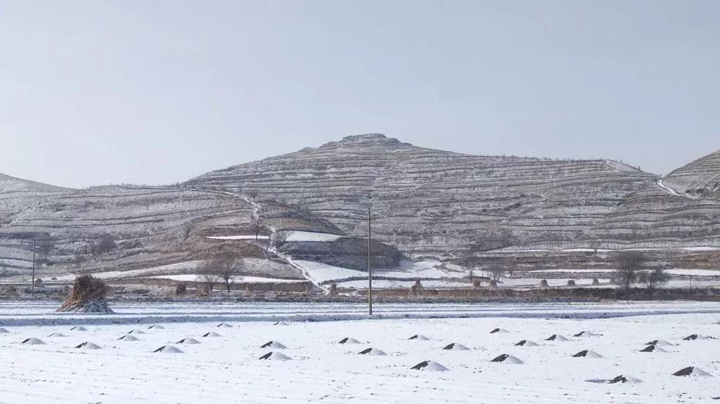 2019年会宁各乡镇第一场雪景图