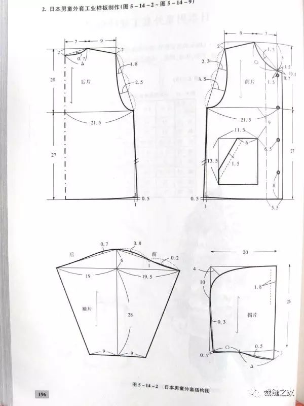 带帽衣服裁剪图大汇合