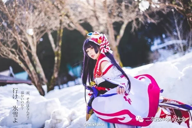 阴阳师月见之樱雪女cos和风灵动轻盈柔美美到吸睛