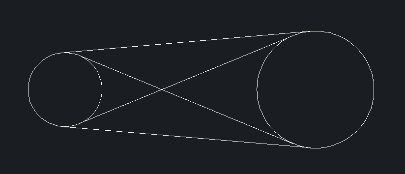cad实用教程:如何快速绘制两个圆的公切线