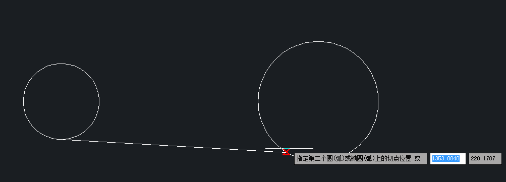 cad实用教程如何快速绘制两个圆的公切线