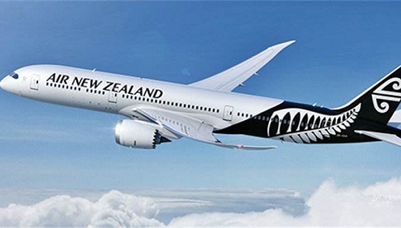 因无落地许可飞上海航班中途返航,新西兰航空