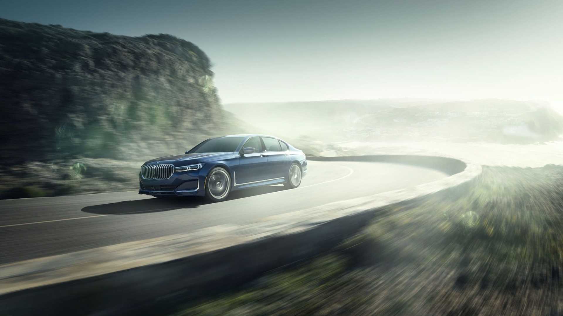 新款alpina b7官图:新车是基于新款750i车型升级打造,换装了alpina