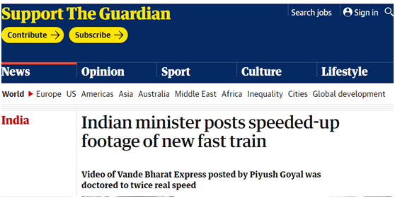 印度部长炫耀国产 高铁 ,被秒发现视频在两倍速