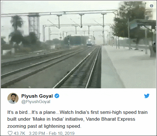 印度部長炫耀國產「高鐵」，被發現視頻調快了1倍 未分類 第1張
