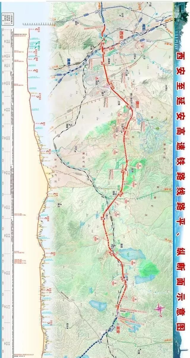 2019年开工项目主要包括西安至延安高速铁路,西安至十堰高铁,西安至