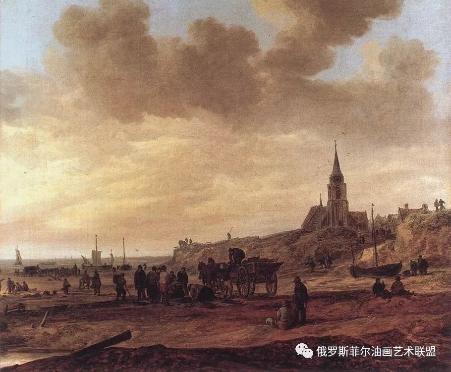 荷兰著名风景画家戈延风景油画作品欣赏_景色