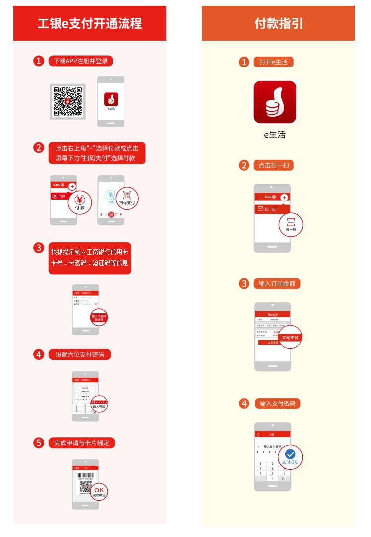 *(提示;为方便付款的便利性,建议顾客先安装最新版本「工银e生活」
