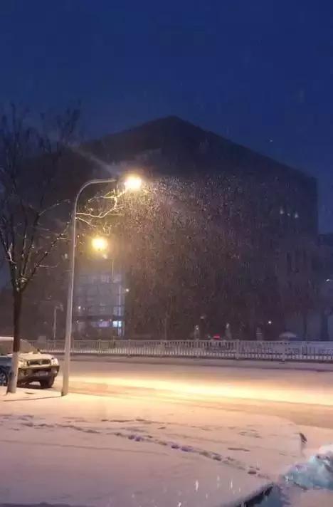 我慢慢地听,雪落下的声音 赏雪听雪莫忘扫雪 呼和浩特