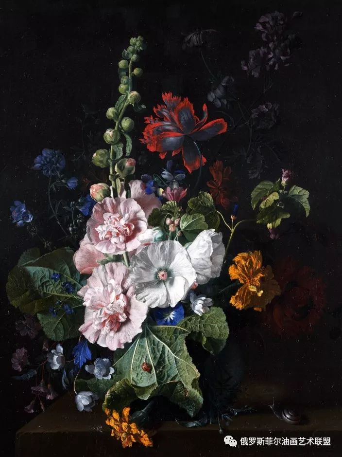 欧洲绘画大师古典花卉油画作品欣赏