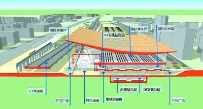 清河站建成后,将成为北京北部新的综合交通枢纽,可与3条轨道交通线路