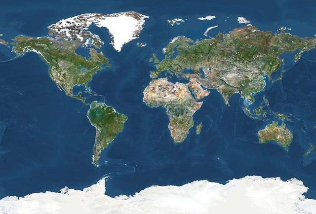 世界卫星地图图片