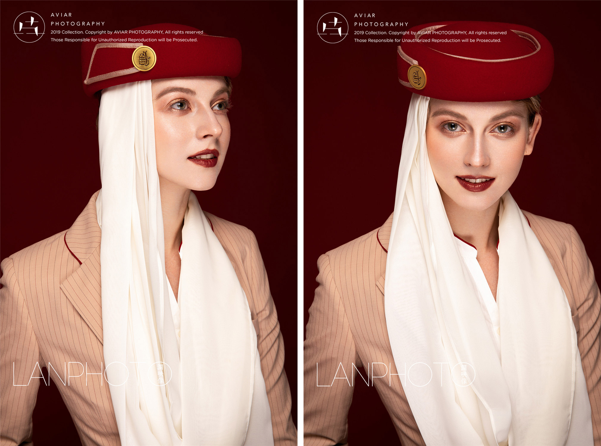 个人写真|阿联酋空姐,浓浓的职业范儿