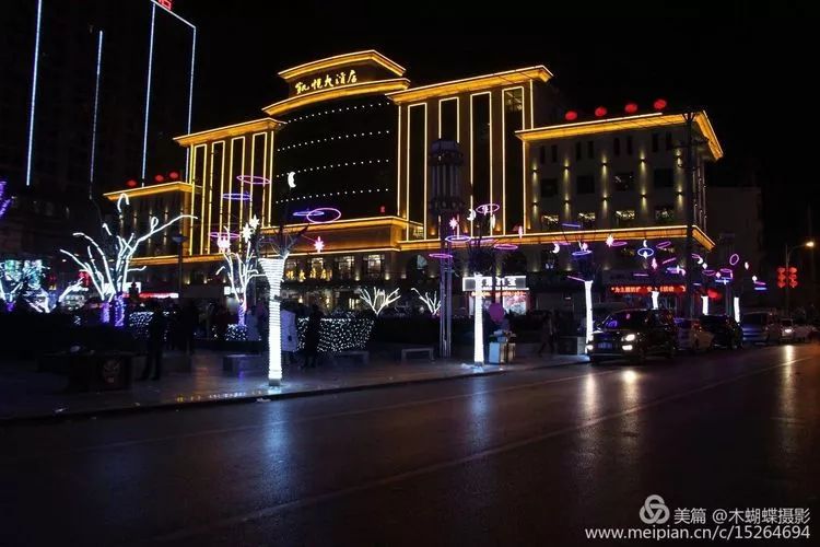 浪漫情人节,美丽的陇州城夜景,让人留恋往返~_陇县