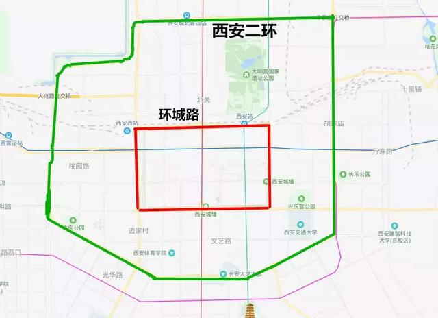 西安绕城要改三环?将规划 "六环十二射"道路体系_环线