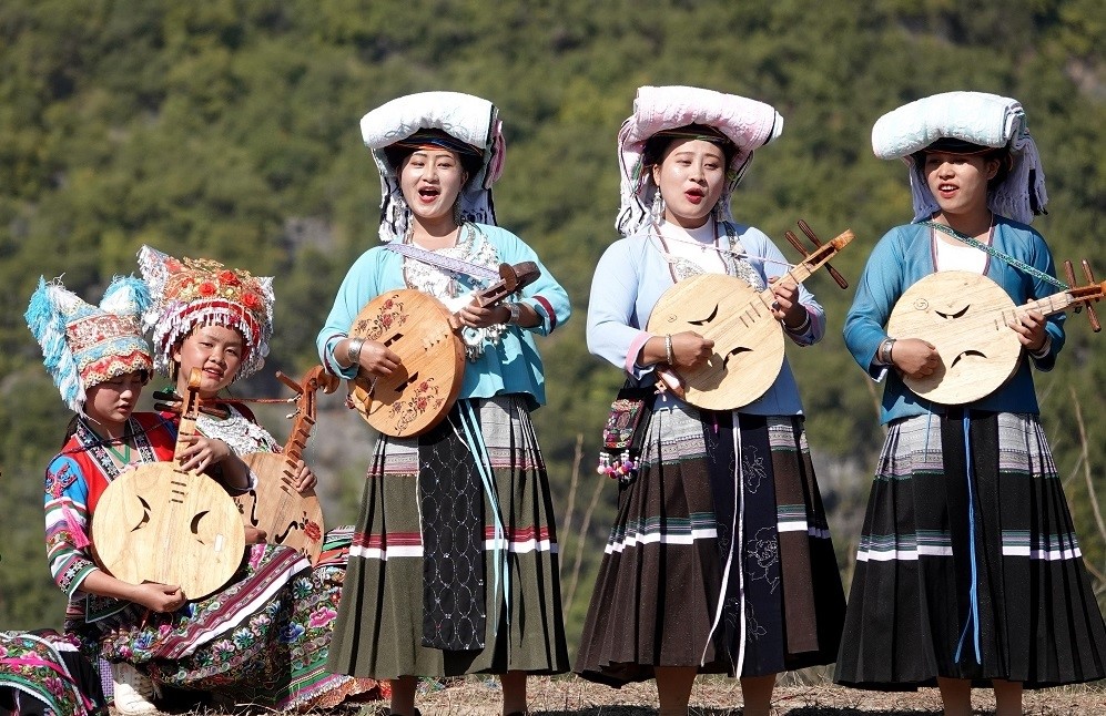 百色隆林苗族跳坡节,欢乐满山坡