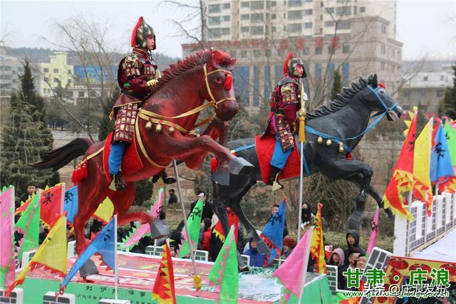 庄浪县隆重举办第十九届艺术节_社火