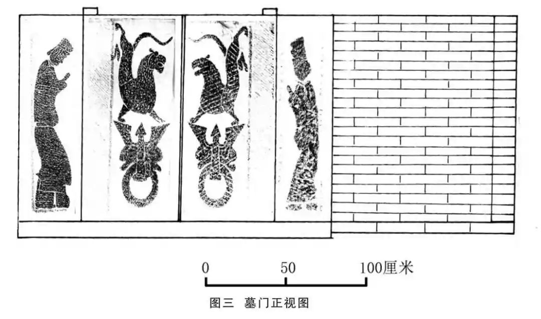 河南省唐河县电业局汉画像石墓_门柱