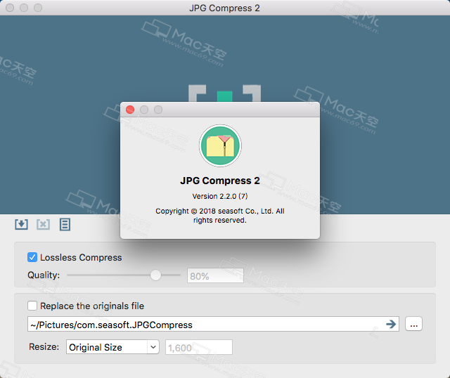 jpg compress 2 for mac(图片压缩工具)