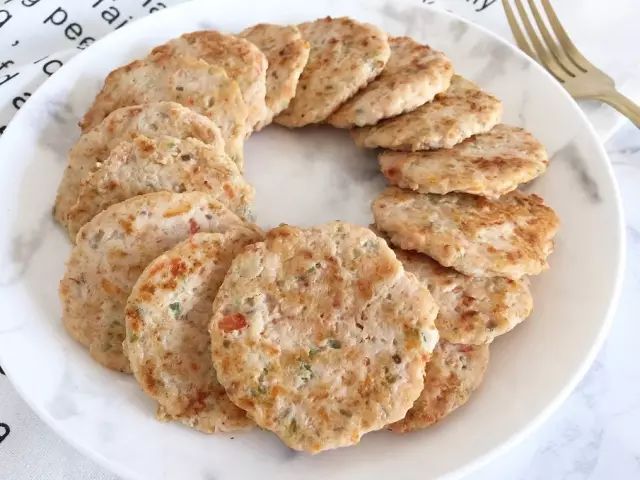 鲜虾蔬菜肉饼|鲜味十足的小饼