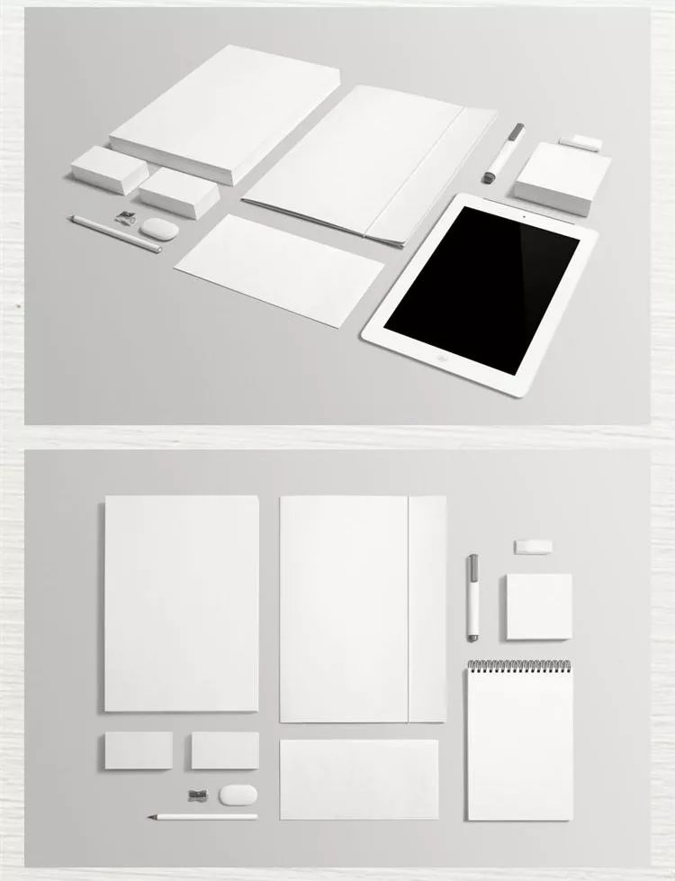 415.商务办公文具文稿文件数码纸张vi样机贴图psd分层模板素材