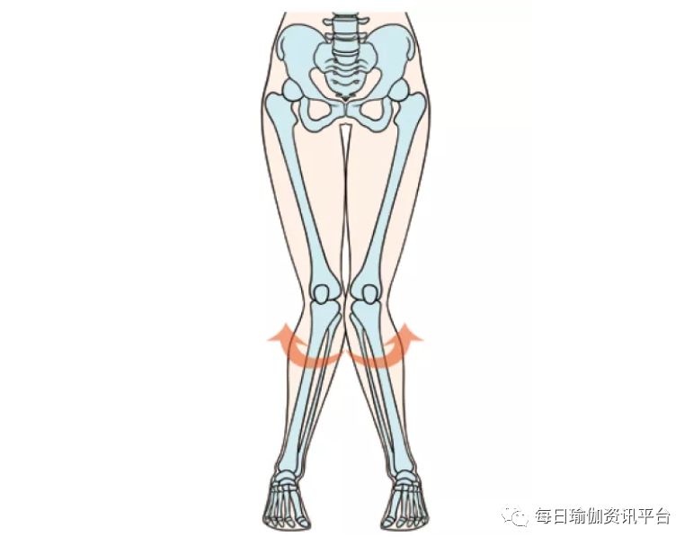 x型腿就是俗称的"外八字腿",也叫"膝外翻",是指双腿并拢时,双膝可以