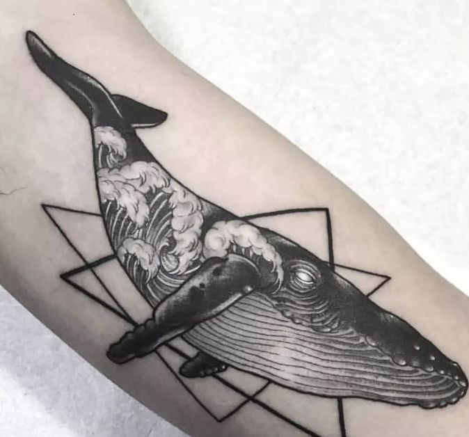 纹身鲸鱼象征着什么 女孩纹鲸鱼的禁忌_纹身鲸鱼尾巴象征着什么