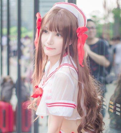 二次元cosplay小姐姐唯美创意发型