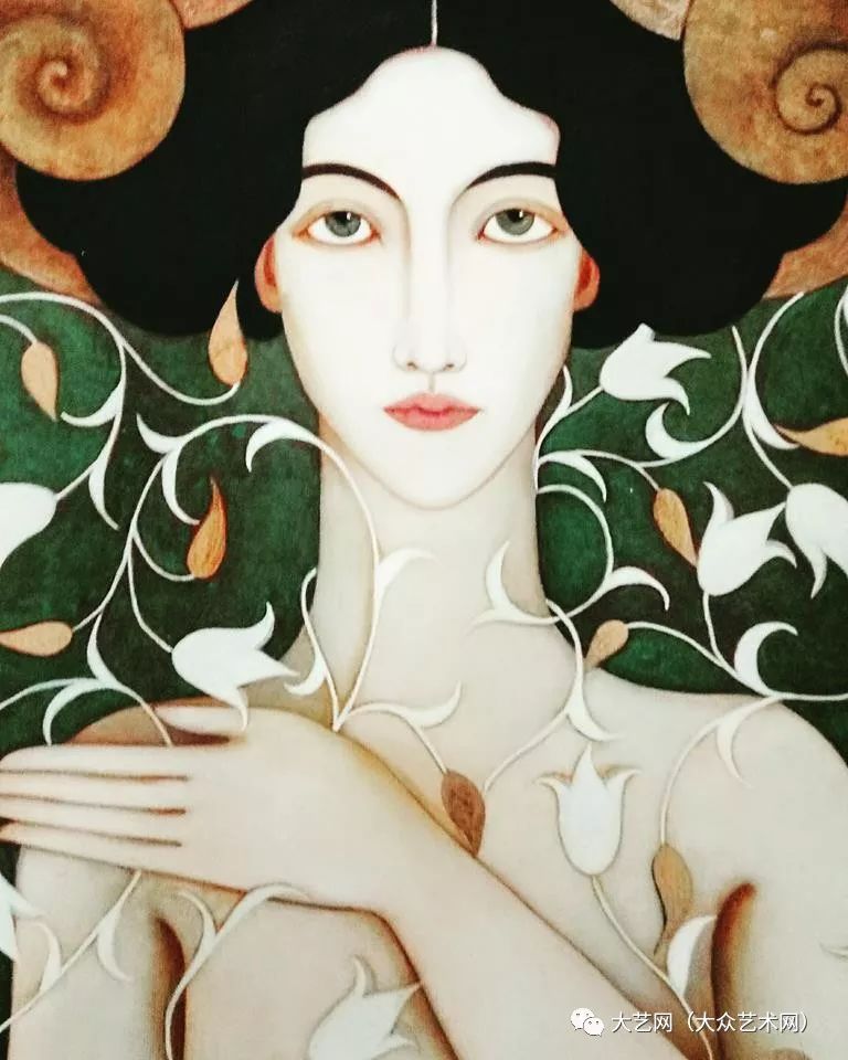 大众艺术网：她的肖像诠释了女性的美丽—— 旅法阿尔及利亚女画家Faiza 