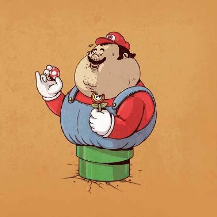 搞笑表情包:卡通人物都变胖啦