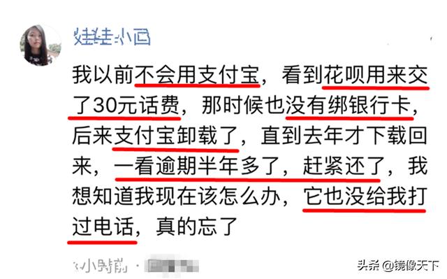 某网友花呗逾期半年多也没人催马云是不是忘了看网友怎么说