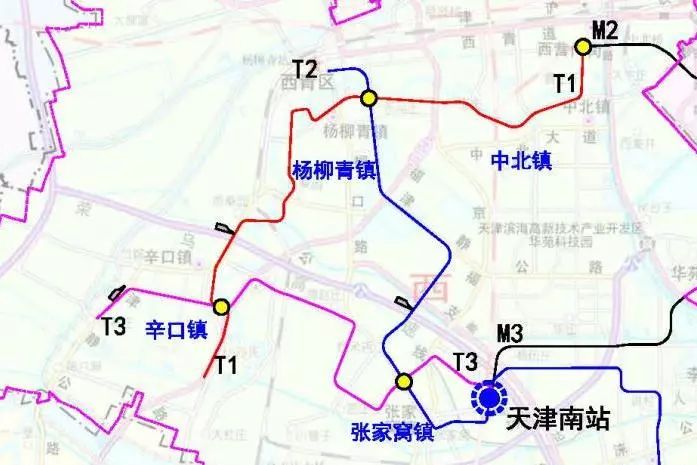 西青区3条云巴线路规划图公示 无缝对接地铁