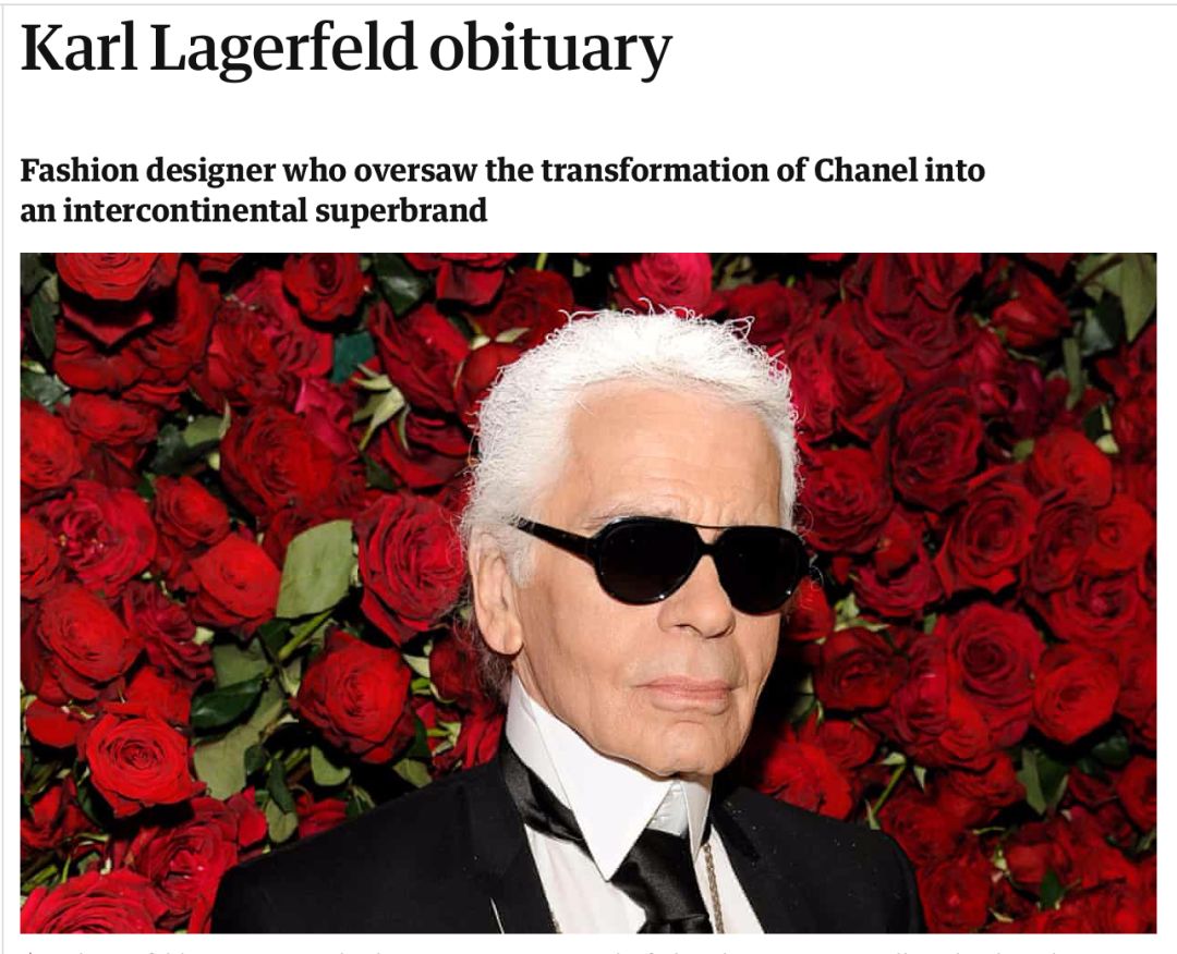 时尚界「老佛爷」karl lagerfeld 去世,外媒如何评价他一生的成就?