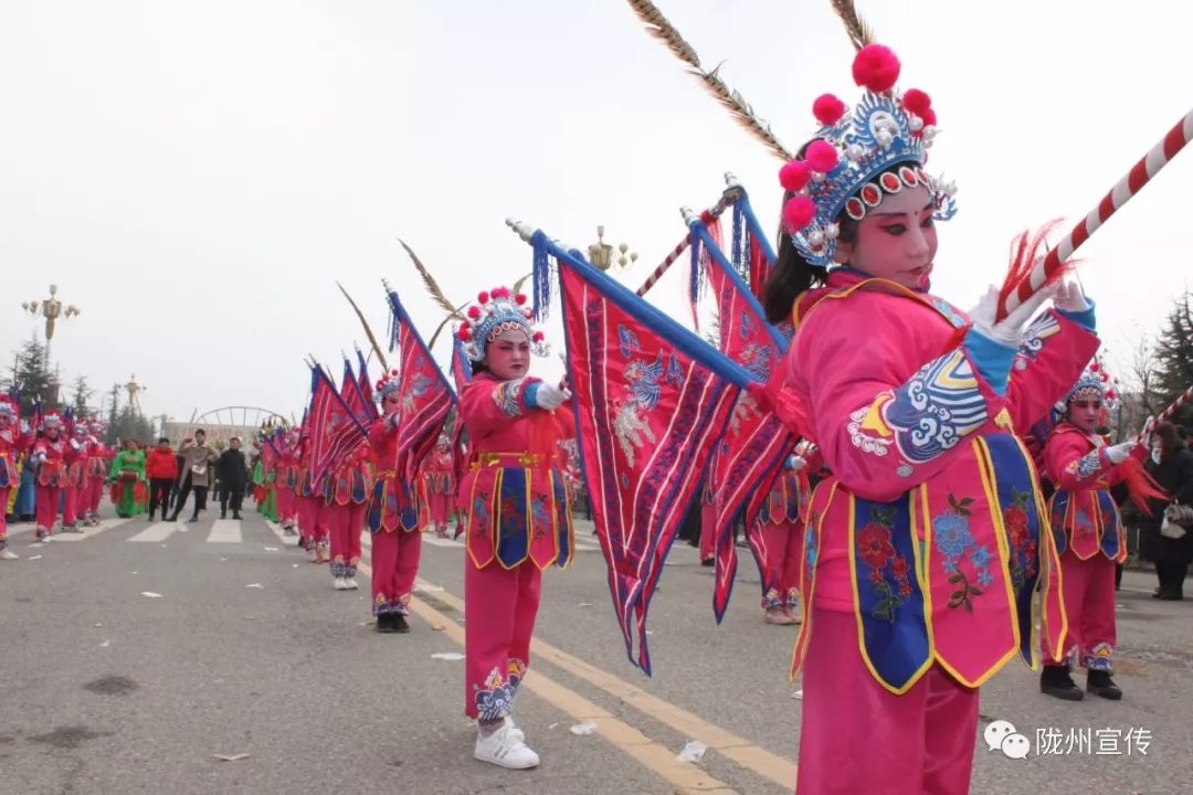 2019年元宵节陇州社火游演震撼县内外_陇县