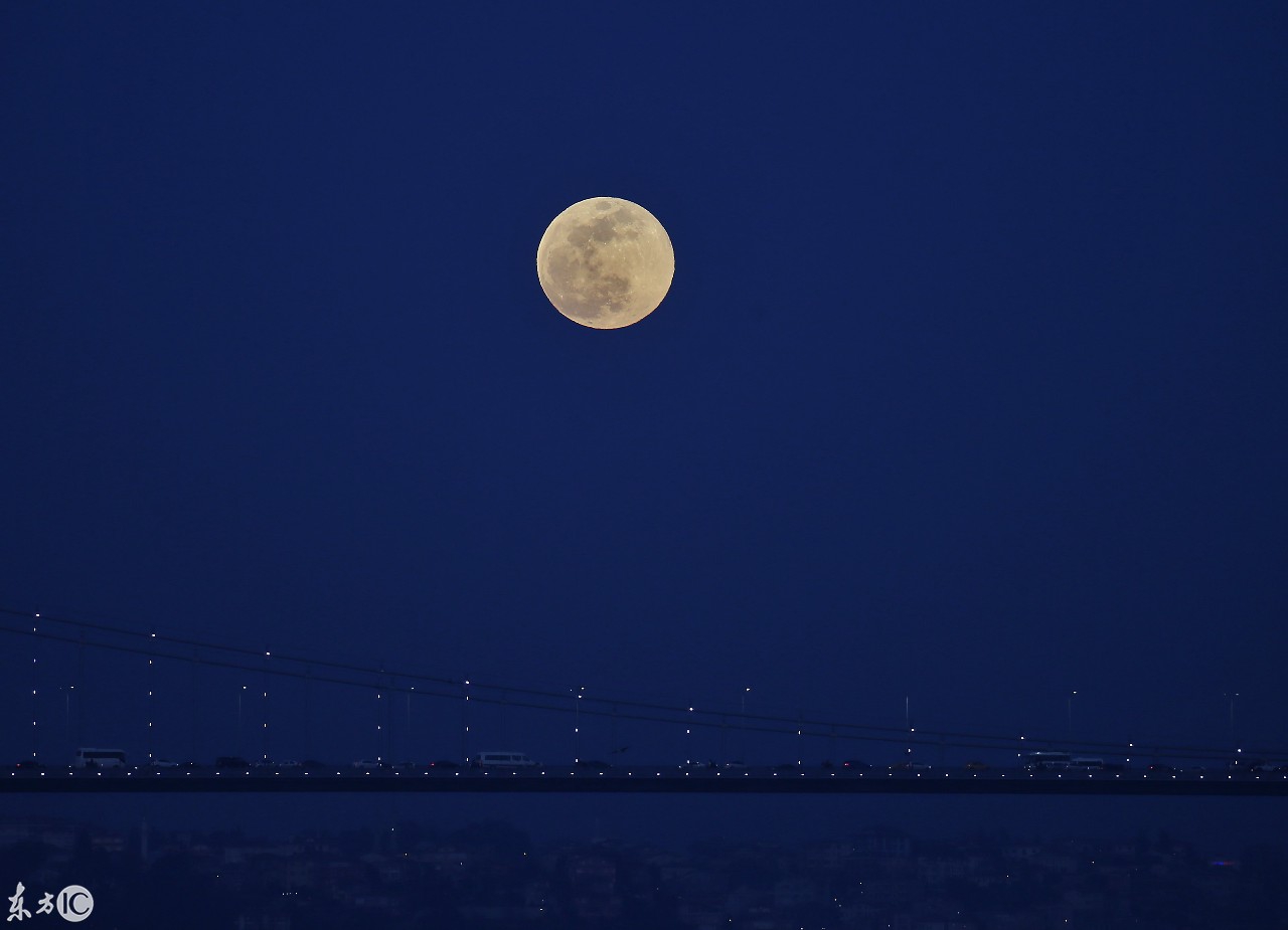 2019年2月19日土耳其天空出现的超级月亮